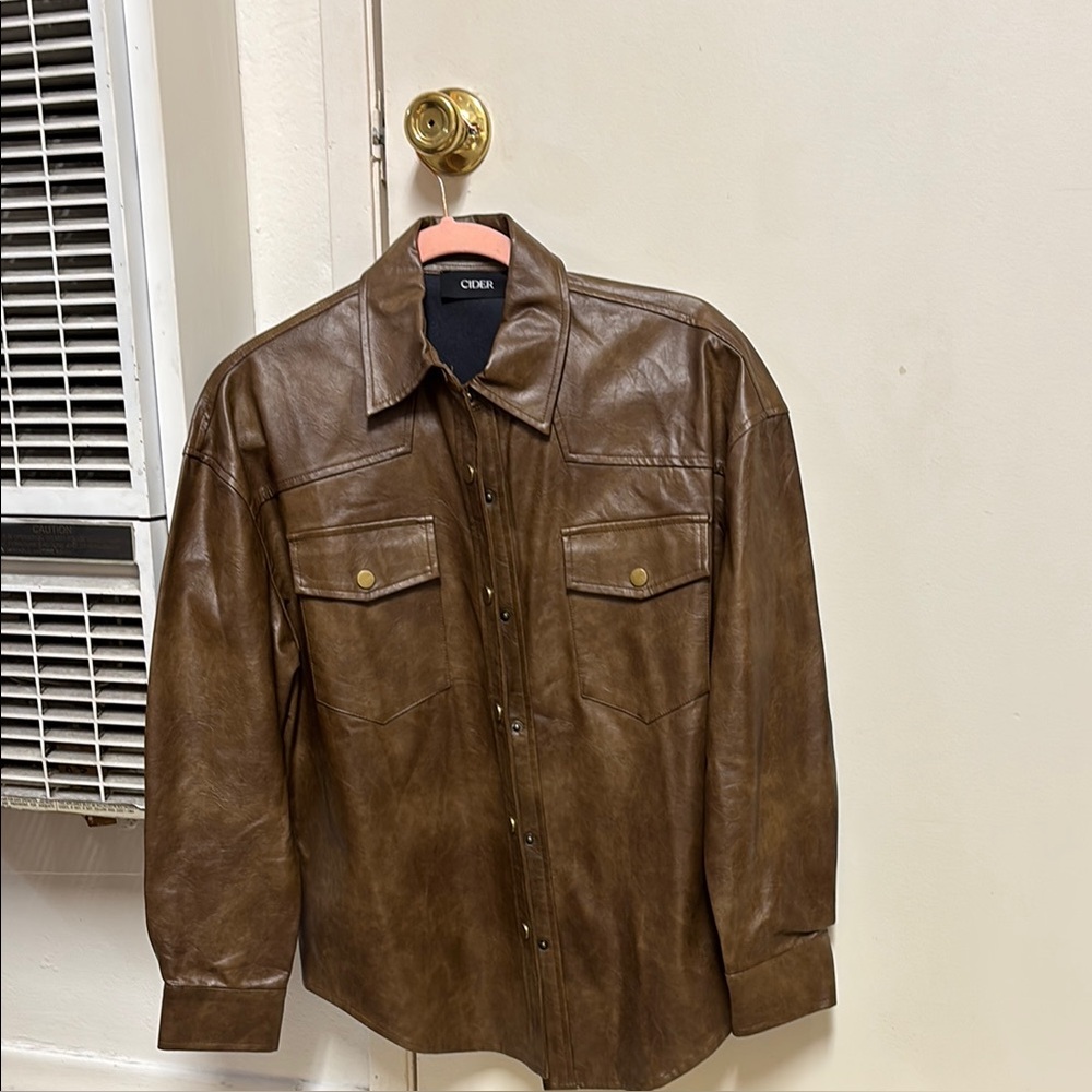 Cuba Brown Leather Jacket